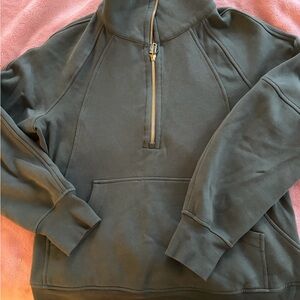 lululemon athletica Women's Dark Green Half-Zip Sweatshirt